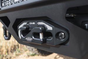 GMC Sierra 3500 Front Bumper - DV8 Offroad - Spec Series - Micro-texture black powder coat with satin black accents - `20-`23